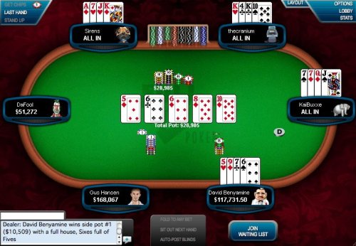 Table de poker Omaha Hold'em